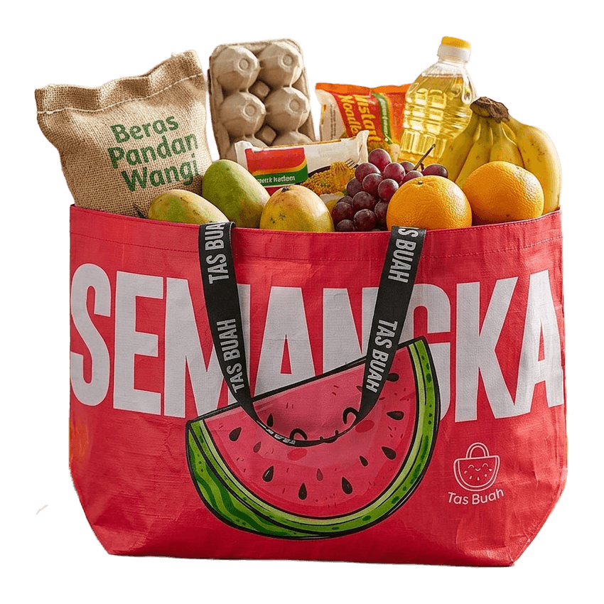 Tas Buah, Tas Belanja, Tas Belanja PP Woven